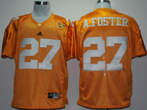Adidas Tennessee Volunteers Arian Foster 27 Yellow SEC Patch College Football Jersey