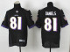 Nike Baltimore Ravens #81 Daniels Black Elite Jersey