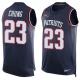 NFL New England Patriots #23 Chung Blue Limited Tank Top Jersey