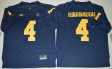 Jordan Brand Michigan Wolverines Jim Harbaugh 4 College Blue Limited Jersey