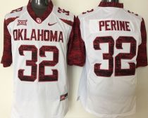 NCAA Oklahoma Sooners #32 Perine White Jersey
