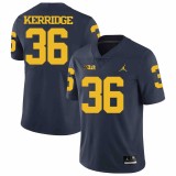 NCAA Michigan Wolverines #36 Kerridge D.Blue Football Jersey