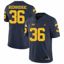 NCAA Michigan Wolverines #36 Kerridge D.Blue Football Jersey