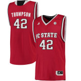 NCAA NC State Wolfpack #42 Thompson College Basketball Red Jersey