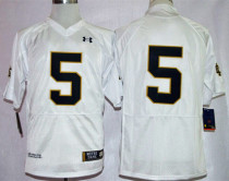 Under Armour Norte Dame Fighting Irish 5 Everett Golson White Shamrock Series College Football Jersey
