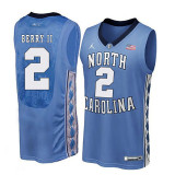 NCAA Basketball North Carolina #2 Berry II Blue College Jersey