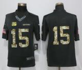 NEW Nike Cincinnati Bengals 15 Ross Anthracite Salute To Service Limited Jersey