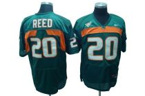 NCAA Miami Hurricanes #20 REED green jersey