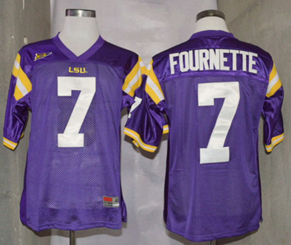 Nike LSU Tigers Leonard Fournette 7 College Football Jerseys - Purple