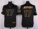 Mens Chicago Bears #17 Alshon Jeffery Pro Line Black Gold Collection Jersey