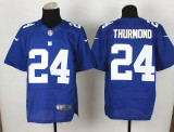 Nike New York Giants #24 Thurmond Blue Elite Jersey
