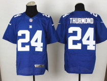 Nike New York Giants #24 Thurmond Blue Elite Jersey