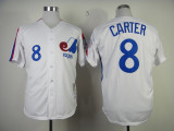 MLB Montreal Expos #8 Carter White 1982 Jersey