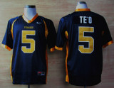 Nike Punahou High School(Honolulu)Manti TeO 5 Blue Football Jerseys