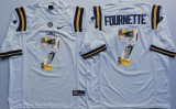 2016 LSU Tigers Purple White #7 Fournette Fashion Jersey