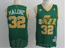 green Karl Malone jersey, Utah Jazz #32 NBA jersey