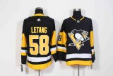 Adidas NHL Pittsburgh Penguins #58 Letang Black Jersey