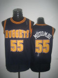 NBA Denver Nuggets #55 Dikembe Mutombo Blue Jersey