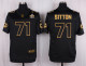 Mens Green Bay Packers #71 Sitton Pro Line Black Gold Collection Jersey
