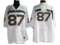NCAA Miami Hurricanes #87 WAYNE white Jersey