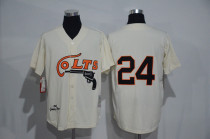 Houston Colts .45s Authentic 1964 #24 Jimmy Wynn Home MitchellandNess jerseys CREAM