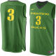 NCAA Oregon Ducks Nike No. 3 Replica Master Jersey - Apple Green
