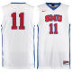 NCAA SMU Mustangs #11 Nike Master Basketball Jersey White