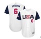 2017 World Baseball USA #6 Stroman White Classic Jersey