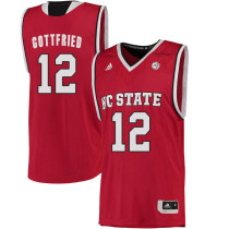 NCAA NC State Wolfpack #12 Gottfried College Basketball Red Jersey