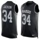 NFL Oakland Raiders #34 Jackson Black Limited Tank Top Jersey
