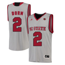 NCAA NC State Wolfpack #2 Dorn College Basketball White Jersey
