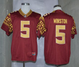 Florida State Seminoles (FSU) # 5 Jameis Winston Red Jersey