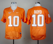 NCAA Nike Clemson Tigers #10 Tajh Boyd Orange Jersey
