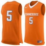 NCAA Tennessee Volunteers #5 Nike Basketball Jersey Orange