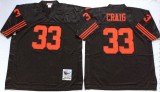 NFL San Francisco 49ers #33 Roger Craig Black Throwback Jersey