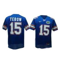 NCAA Florida Gators #15 TEBOW Blue Football Jersey