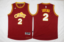 NBA Cleveland Cavaliers #2 Kyrie Irving Red Cavs Swingman Throwback Jersey