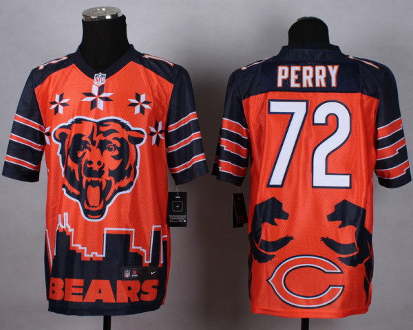 2015 New Chicago Bears #72 Perry New Style Noble Fashion elite jersey