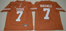 NCAA Texas Longhorns #7 Shane Buechele College Football Limited Orange Jersey
