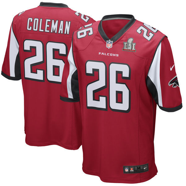 Tevin Coleman Atlanta Falcons Nike Super Bowl LI Elite Red Jersey