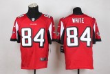 Nike Atlanta Falcons #84 White Red Elite Jersey