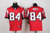 Nike Atlanta Falcons #84 White Red Elite Jersey