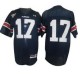NCAA Auburn Tigers #17 Dark Blue Embroidered Blank Jersey