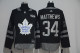NHL Toronto Maple Leafs #34 Matthews Black 100th Anniversary Jersey