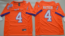 NCAA Clemson Tigers DeShaun Watson 4 College Orange Limited Jersey