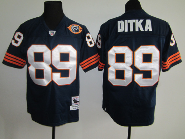 Mike Ditka Blue Reebok Bears Throwback Jersey