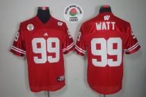 Badgers #99 J.J. Watt Red Rose Bowl Game Stitched NCAA Jersey