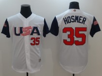 2017 World Baseball USA #35 Hosmer White Classic Jersey
