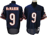 Jim McMahon blue Jersey, NFL Chicago Bears #9 throwback 1985 Jersey