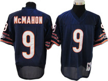 Jim McMahon blue Jersey, NFL Chicago Bears #9 throwback 1985 Jersey